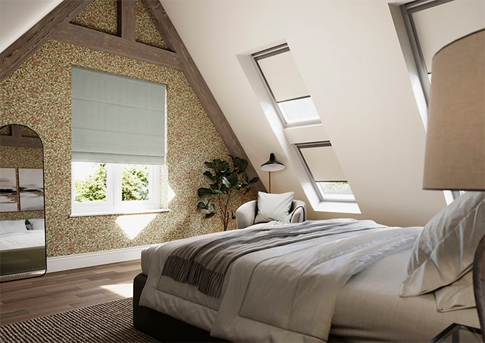 Devonshire, Light Grey - Roman Blind - Image 7